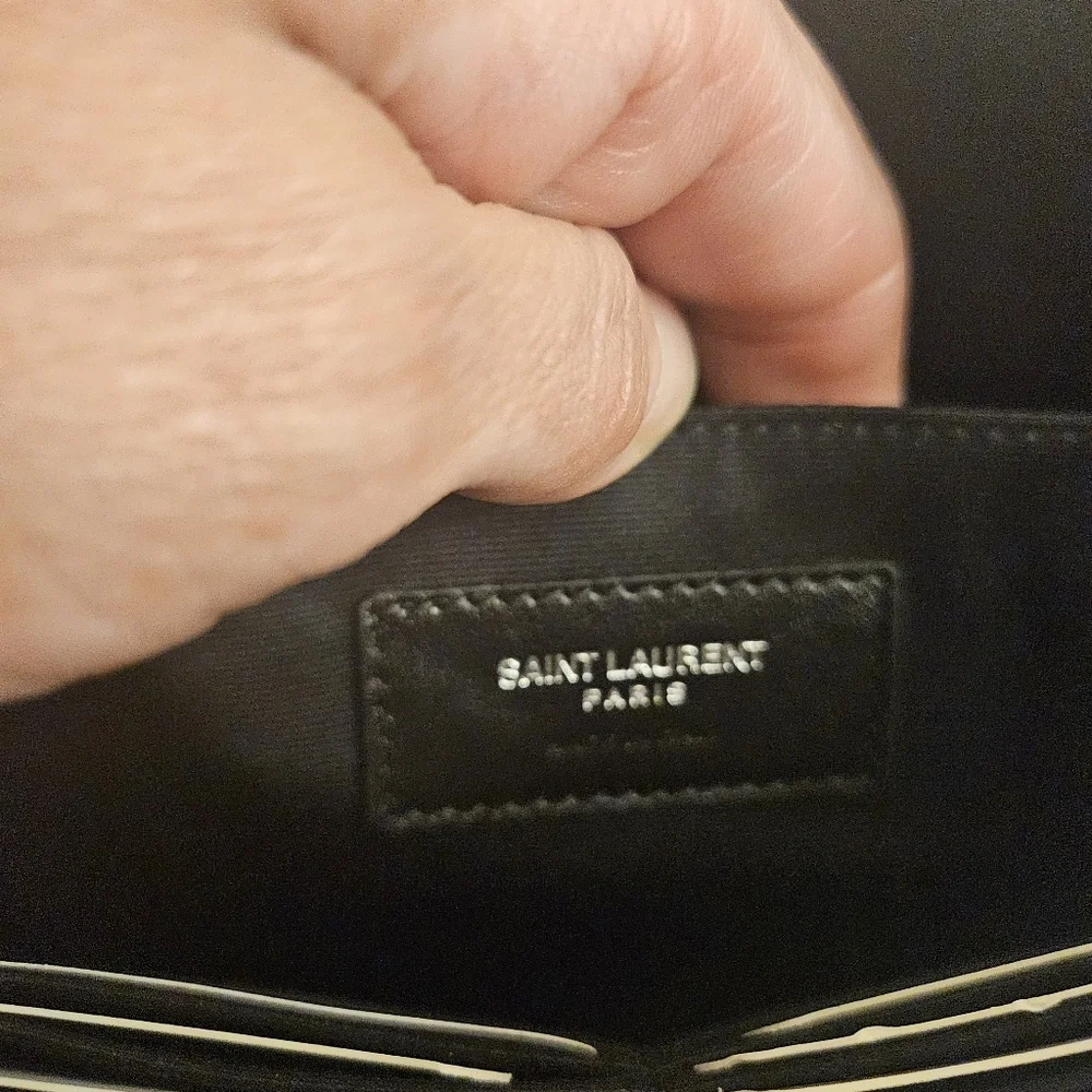 Saint Laurent Leather Zip Pouch / Document Holder - Picture 7 of 9